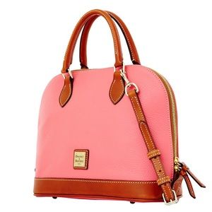 Dooney and Bourke Zip Zip Satchel Bubble Gum